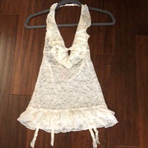 Victoria Secret bridal white lace lingerie